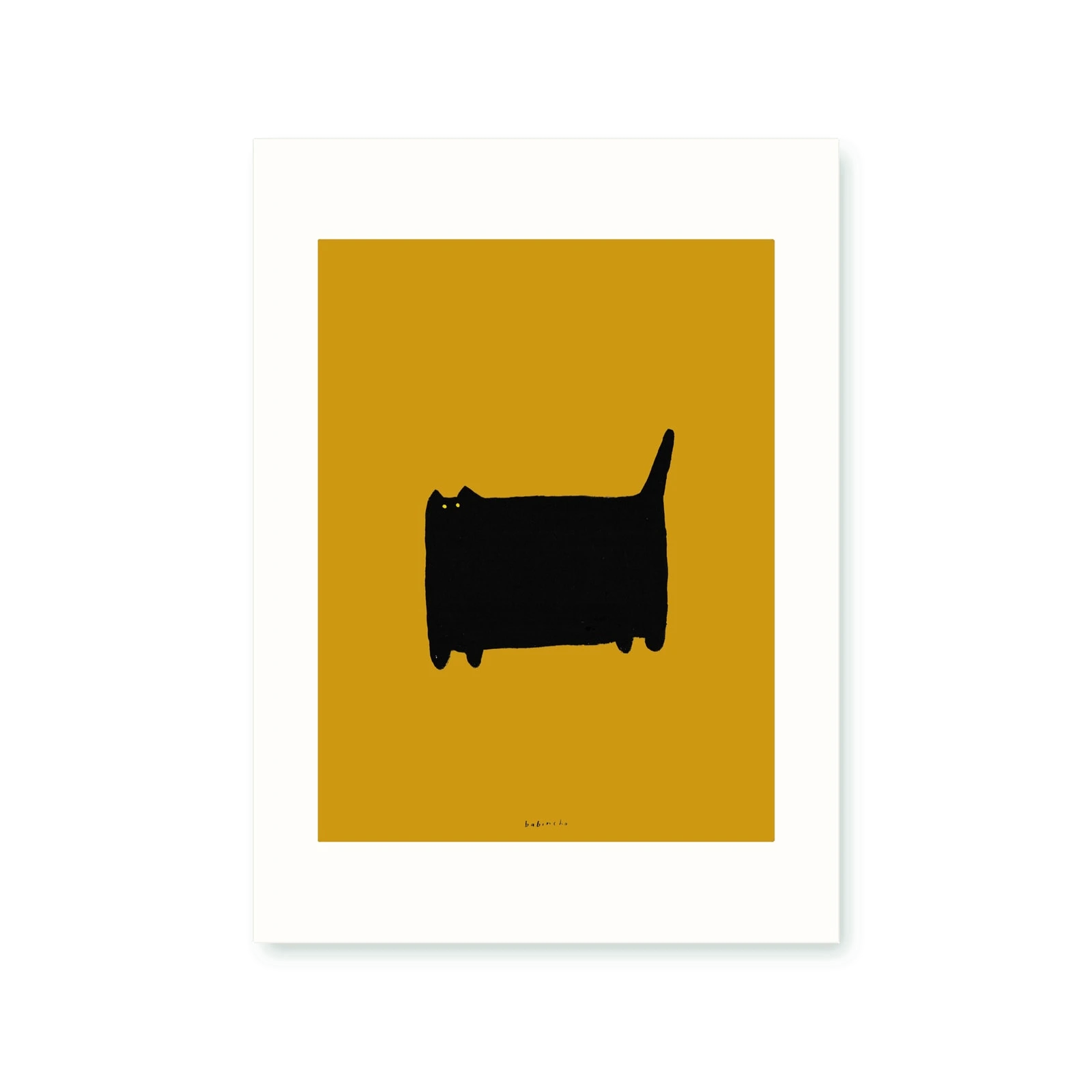 Large Cat 12×16 art print by babincho prints